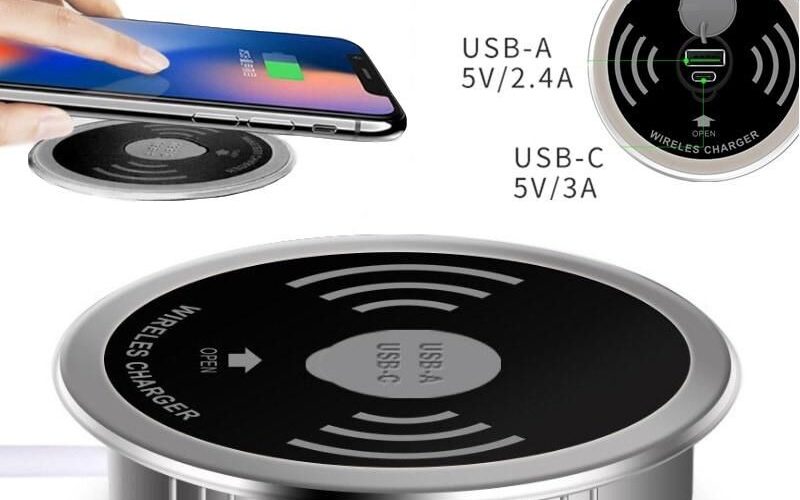 Wireless Charger Inside Table